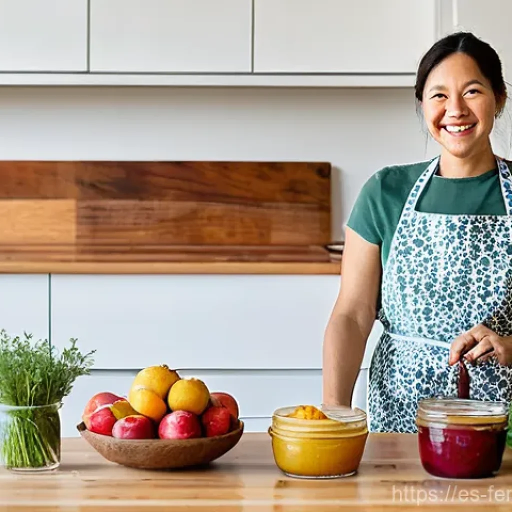 발효 식품의 건강 이점과 선택 가이드 - **Vibrant Fermented Feast in a Sunny Kitchen:**
    A bright, inviting, and clean kitchen bathed in ...