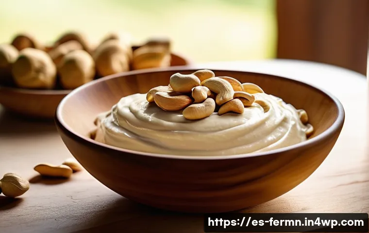 자가 발효로 만든 견과류 스프레드 - **Prompt 1: The Transformative Power of Fermentation**
    "A vibrant, close-up shot of a creamy, ri...